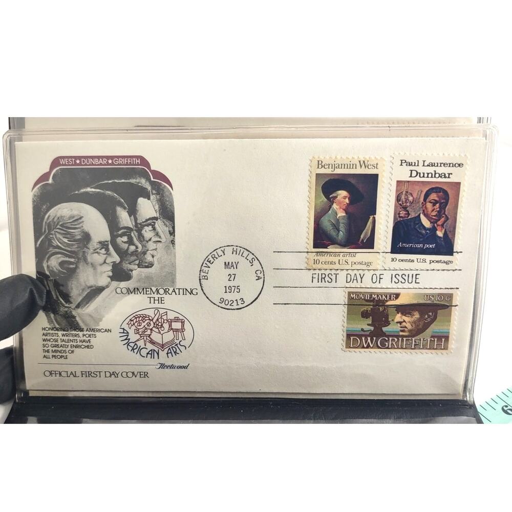 Fleetwood American Arts First Day Covers 1975 4 Envelope Stamp Collection VNT